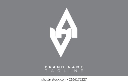 VA Alphabet letters Initial Monogram Logo AV, V und A