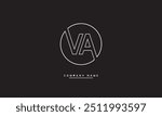 VA, AV Abstract Letters Logo Monogram