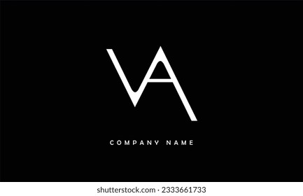 VA, AV Abstract Letters Logo Monogram