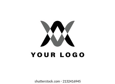 VA, AV Logo design template