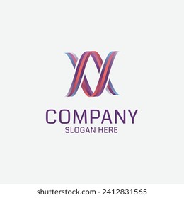 VA or AV ribbon letter logo vector. Simple and modern. Suitable for any industry, especially related to logos.