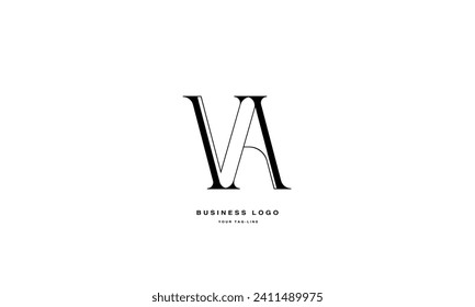 VA, AV, V, A, Abstract Letters Logo Monogram