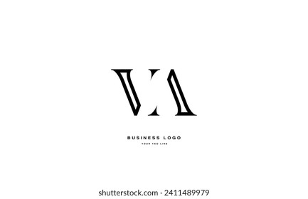 VA, AV, V, A, Abstract Letters Logo Monogram