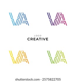 VA Creative Latter Logo Design. Monogram Design. By Custom Branding Logo. Creative Logo Design. Vector illustration. Modern Design. Logo Template.