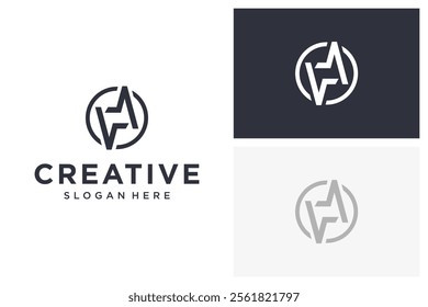 va energy modern vector logo