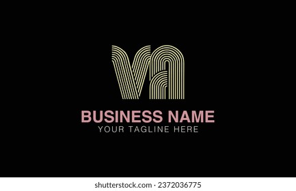 VA initial logo | initial based abstract modern minimal creative logo, vector template image. luxury logotype , real estate homie . typography . initials 