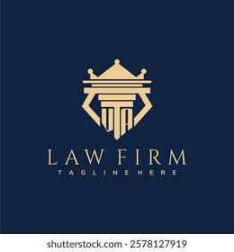VA initial monogram logo for lawfirm vector design
