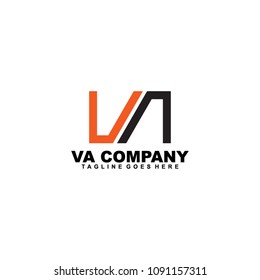 VA letter logo design