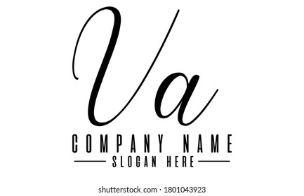 Va letter logo design, Va initail logo design template