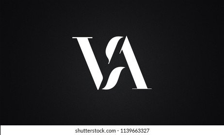 VA Letter Logo Design Template Vector