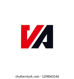 Va letter logo vector font logo