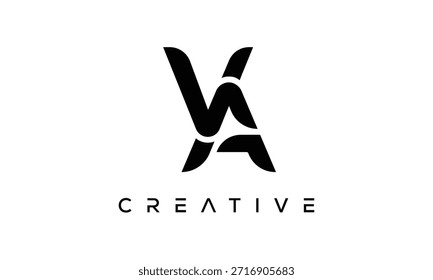 VA Letter Monogram Logo for Modern Creative Brand Identity