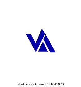 va letter vector logo