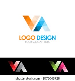 VA Letter Vector Logo Template EPS 