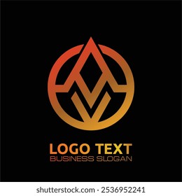 VA  lettering logo is simple, easy to understand and authoritative