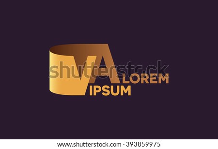 va letters logo v letters logo stock vector royalty free 393859975 va letters