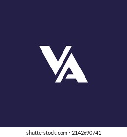 Va Letters Logo Vector Monogram Design Stock Vector (Royalty Free ...