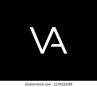 VA logo design vector template