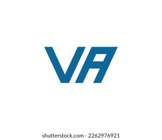 VA logo design vector template