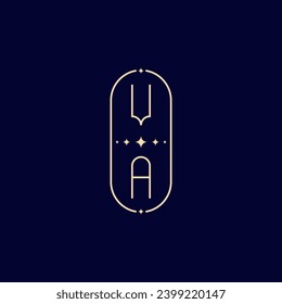 VA wedding lie monogram with high quality professional design that will print well across any print media