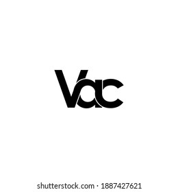 vac letter original monogram logo design