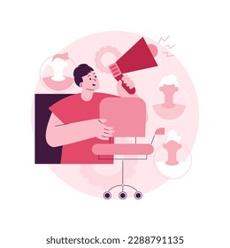 Vacancies abstract concept vector illustration. Vacancies list, find job opportunity, start your career, company corporate website, HR service, user interface, menu bar element abstract metaphor.