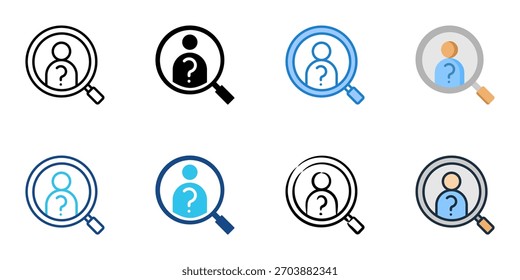 Vacancies icon set multiple style collection 
