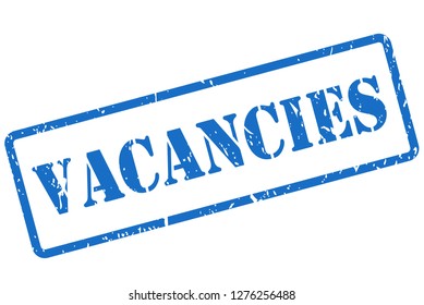 Vacancies vector stamp illustration isolated on white background
