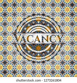 Vacancy arabic emblem background. Arabesque decoration.