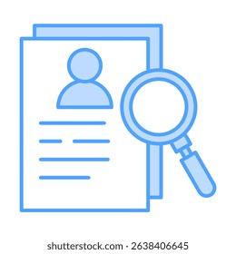 Vacancy Blue Icon Element For Design
