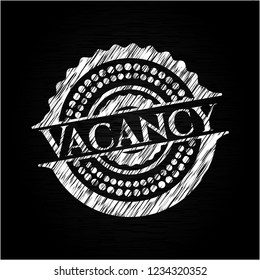 Vacancy with chalkboard texture