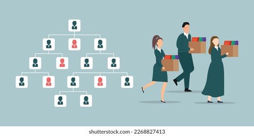 Vacancy Employee Replacement 2d vector illustration concept for banner, website, illustration, landing page, flyer, etc.