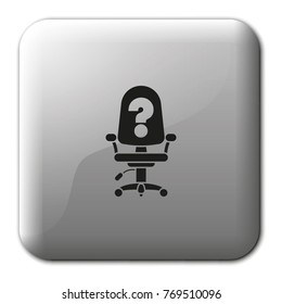 Vacancy flat vector icon.