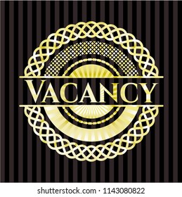 Vacancy gold shiny emblem