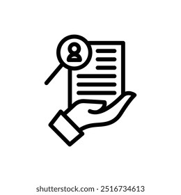 vacancy Icon icon or logo design isolated sign symbol vector illustration. A collection of high quality black line style vector icons