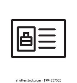 vacancy icon or logo vector illustration of isolated sign symbol, vector illustration with high quality black outline.