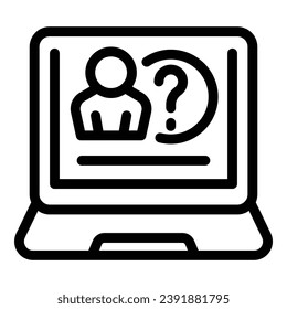 Vacancy icon outline vector. Job hr. Team post