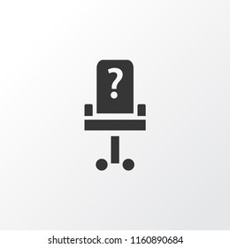 Vacancy icon symbol. Premium quality isolated recruitment element in trendy style.