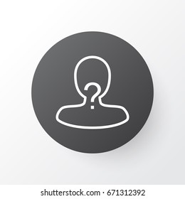 Vacancy Icon Symbol. Premium Quality Isolated Anonymous Element In Trendy Style.