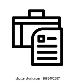 Vacancy Information icon or logo isolated sign symbol vector illustration - high quality black style vector icons
