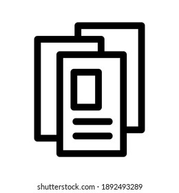 Vacancy Information icon or logo isolated sign symbol vector illustration - high quality black style vector icons
