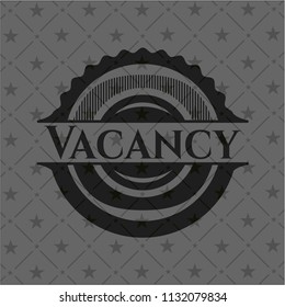 Vacancy realistic black emblem