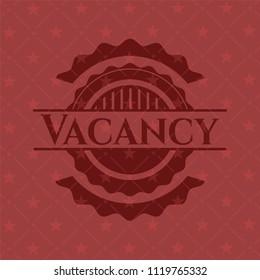 Vacancy red emblem