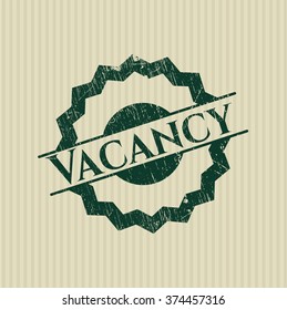 Vacancy rubber grunge seal
