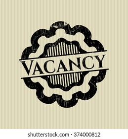 Vacancy rubber stamp