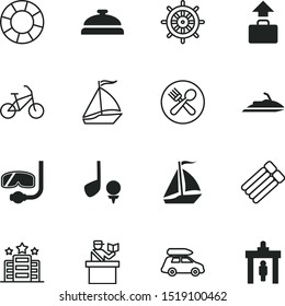 vacancy vector icon set such as: traffic, access, dining, grass, call, jet, watersport, ski, architecture, bicycle, entrance, concierge, snorkel, save, linear, lifebuoy, lobby, check, active, ride