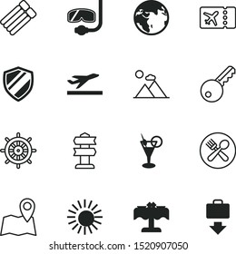 vacancy vector icon set such as: heat, international, diner, decoration, high, strong, sunbathing, serving, blank, swim, eps, food, guarantee, vodka, outdoor, guard, boat, voyage, aviation