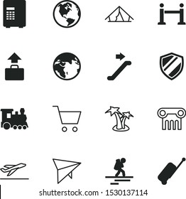 vacancy vector icon set such as: tropic, column, marble, off, freedom, relaxation, bank, scouting, finance, kid, plant, single, fence, road, rope, speed, briefcase, shield, cart, delta, icons, glide
