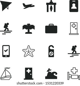 vacancy vector icon set such as: elegance, smartphone, surf, exotic, id, dinner, diplomat, boat, distrub, tropical, wing, metal, adventure, starfish, para, extreme, hand, identity, patient, glider