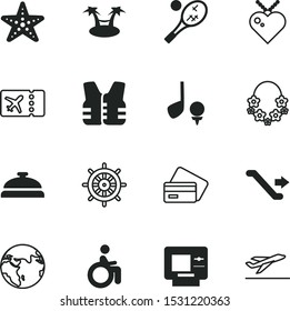 vacancy vector icon set such as: uniform, fashion, tourist, safe, coconut, luxury, bell, globe, assistance, plastic, hawaii, information, cruise, love, logistics, modern, nature, navigate, wheelchair